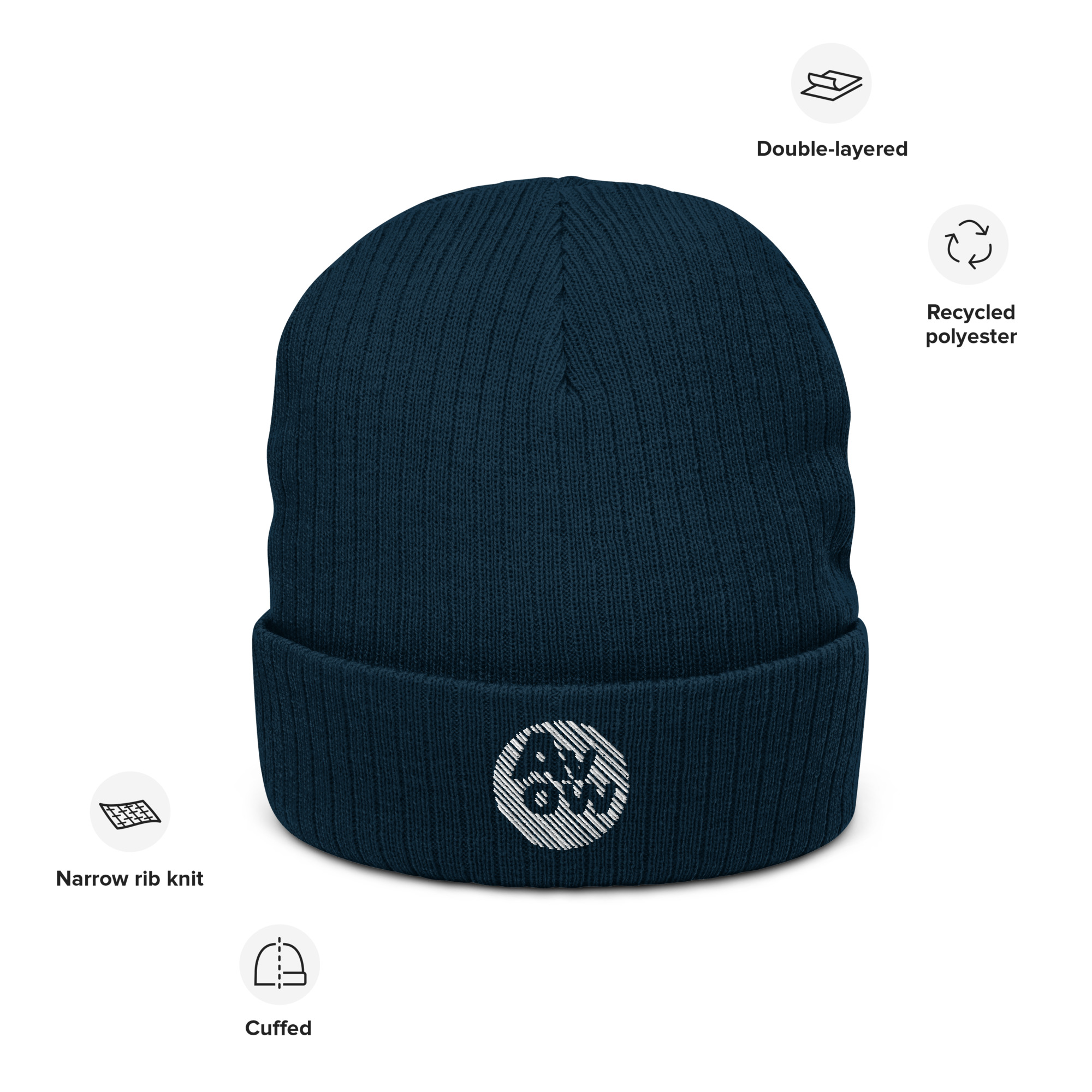 Avow Ribbed knit beanie - Image 2