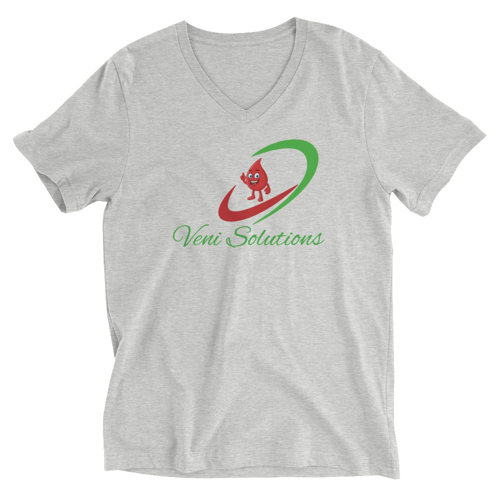 Unisex Short Sleeve V-Neck T-Shirt - Image 7