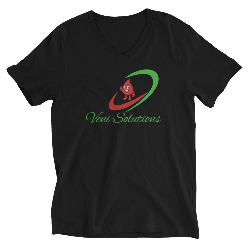 Unisex Short Sleeve V-Neck T-Shirt - Image 2