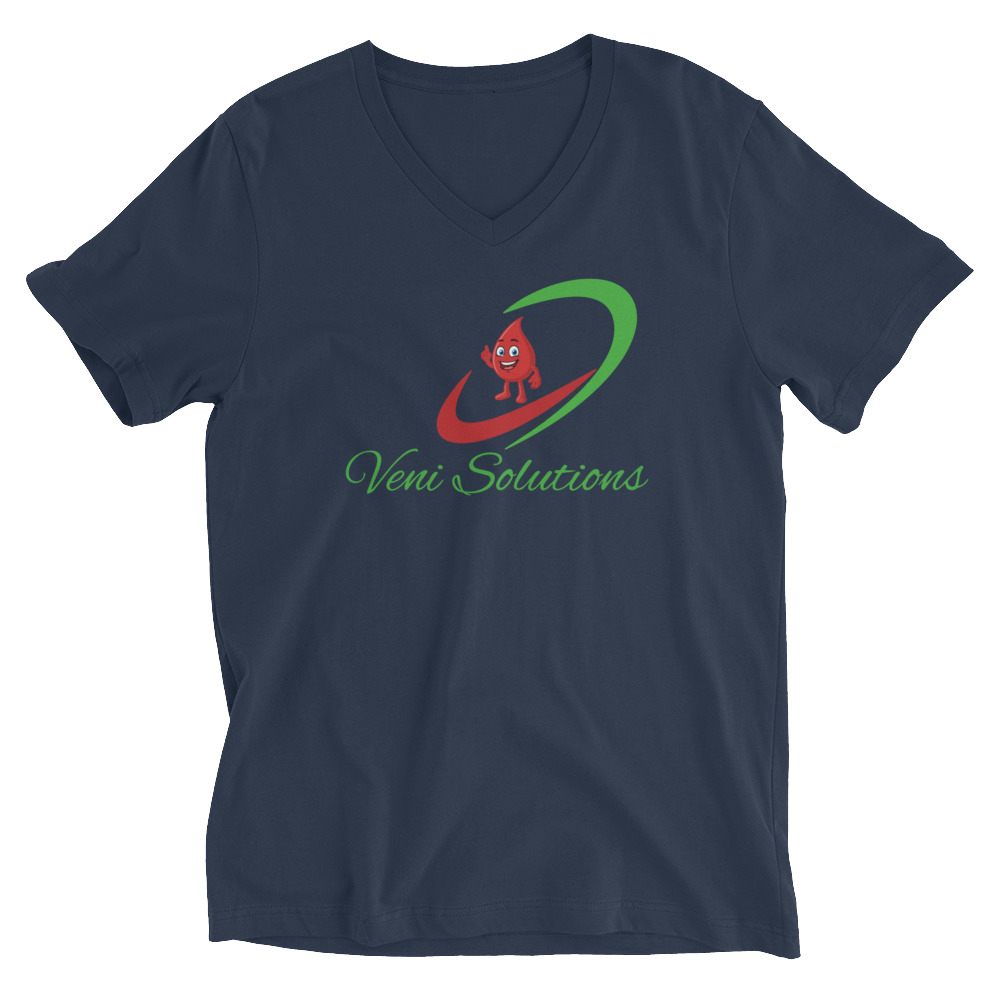 Unisex Short Sleeve V-Neck T-Shirt - Image 4