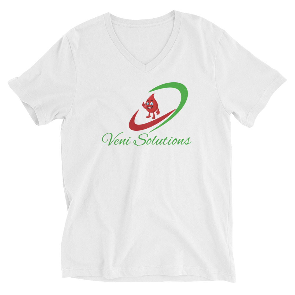 Unisex Short Sleeve V-Neck T-Shirt - Image 9