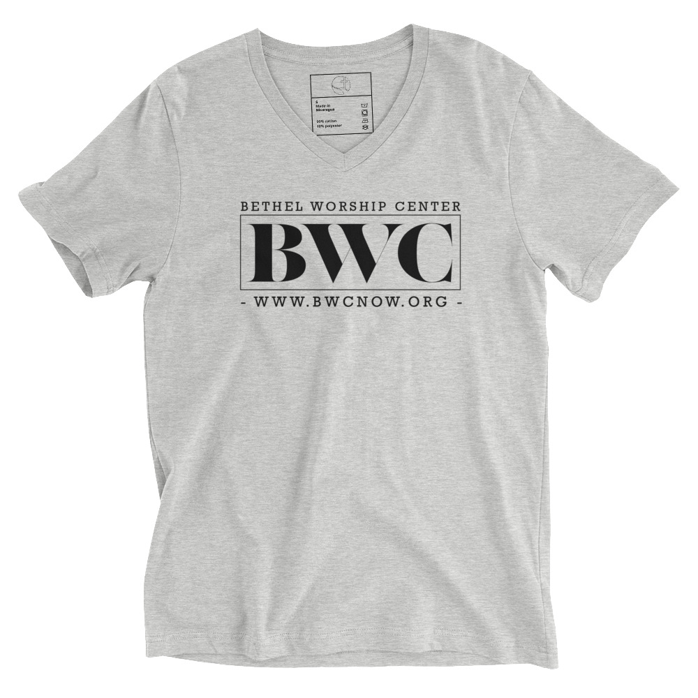 bwc (Unisex Short Sleeve V-Neck T-Shirt) - Image 3