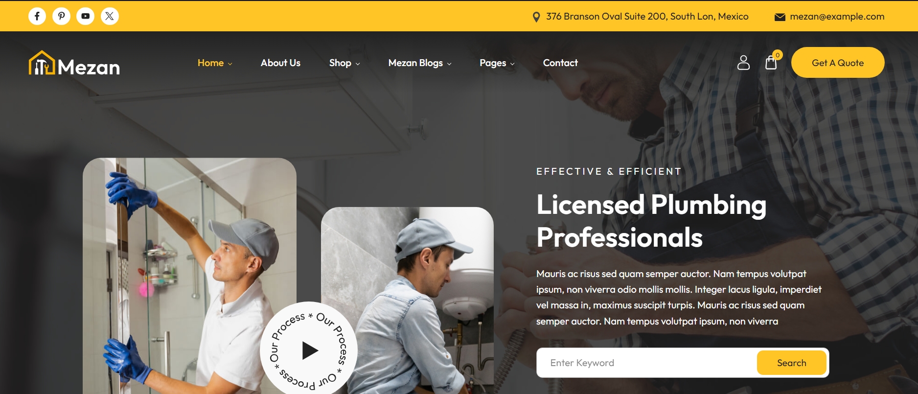 Home Services website design by McNealy Studios