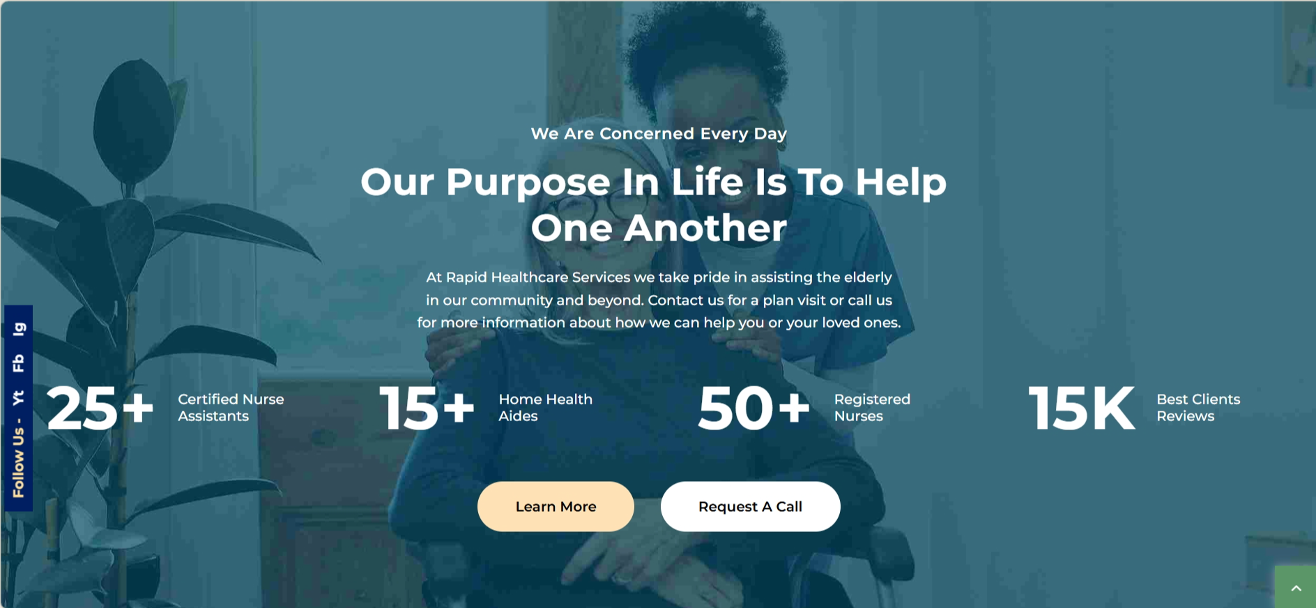 Healthcare Services website design by McNealy Studios