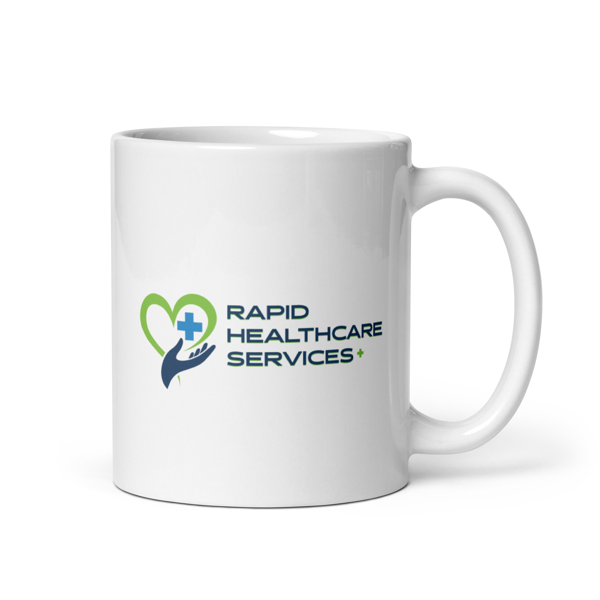 White glossy mug