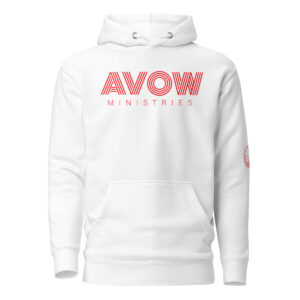 Avow Retro Red/White (Unisex Hoodie)