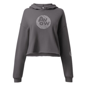 Avow Grey - women's  (Crop Hoodie)